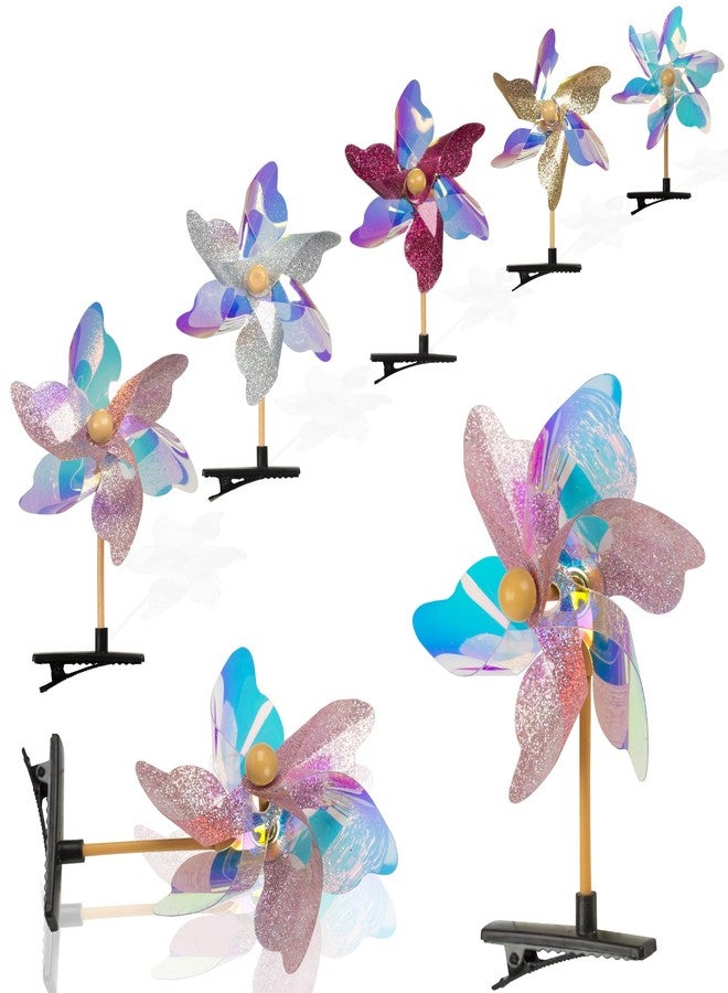 Sepco 30PCS Sequin Pinwheel Hairpin for Teen Girls Hair Styling Accessories Barrettes Cute Windmill Assorted Alligator Hair Snap Clips with Wind Spinner - Image 1